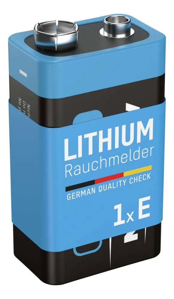 Bateria litowa Ansmann E / PP3 9V do czujnika dymu — zdjęcie 2