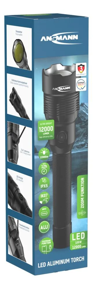 Latarka Ansmann T12000FR, 12000 lm, aku — zdjęcie 5