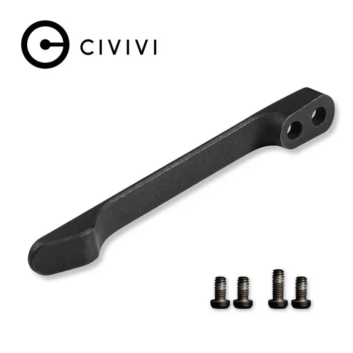 Klips CIVIVI Titanium Black z 2 parami śrubek — zdjęcie 1