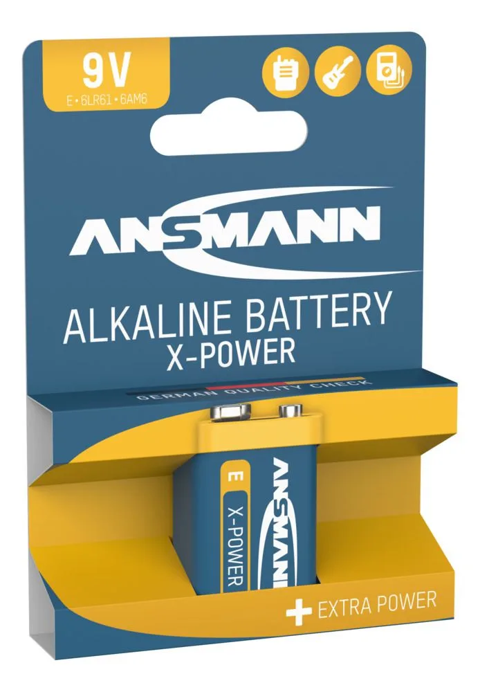 Bateria alkaliczna Ansmann X-Power E / 6LR61 9V — zdjęcie 4