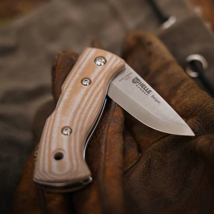 Nóż Helle Berget Beige Canvas Micarta 12C27 — zdjęcie 4