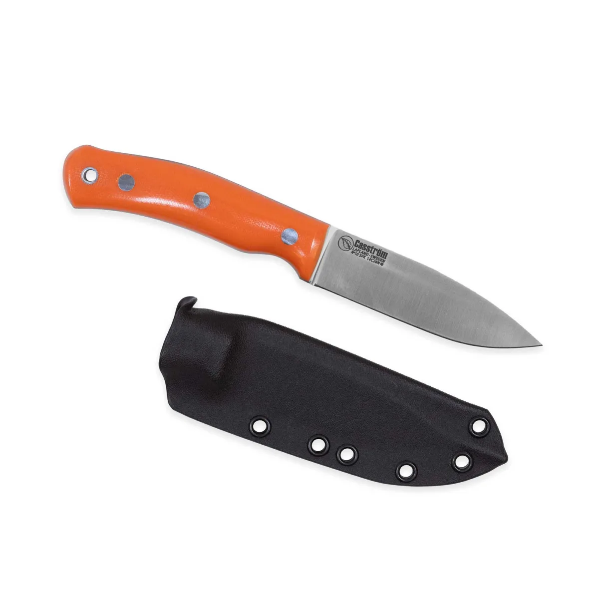 Nóż Casström No.10 SFK Orange G10 14C28N Kydex — zdjęcie 1