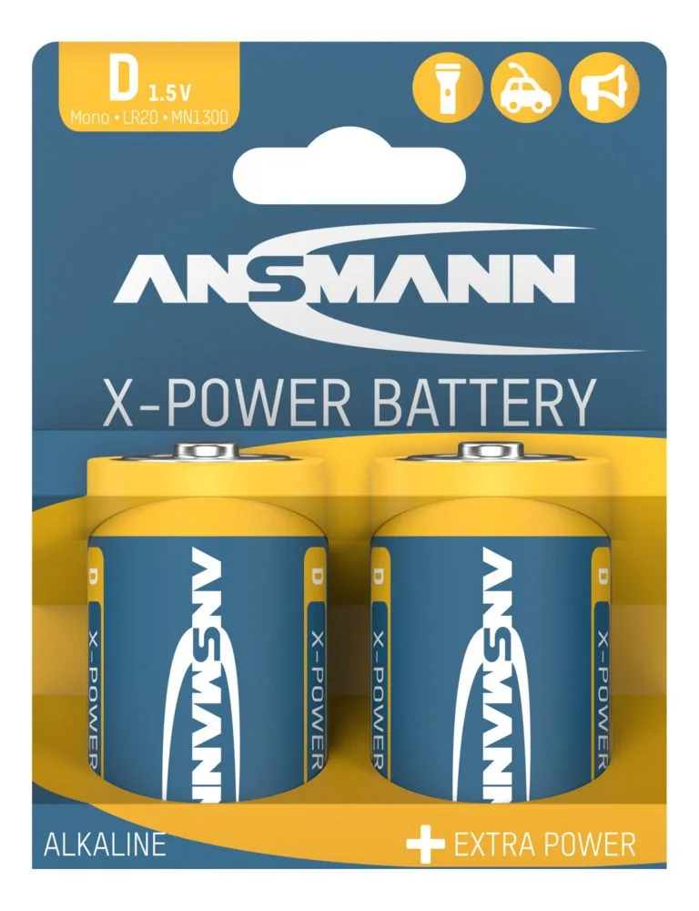 Baterie alkaliczne Ansmann X-Power D / LR20 2 szt — zdjęcie 1