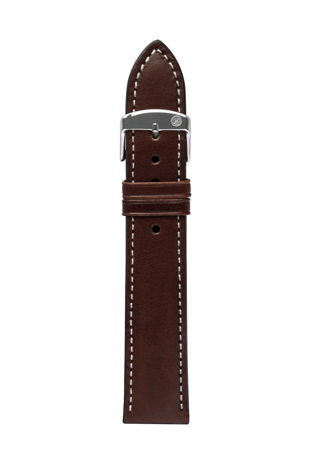 Pasek skórzany Zeppelin, brązowy 22 mm — zdjęcie 1