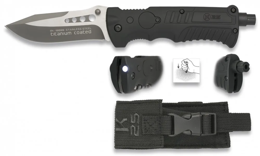 Nóż K25 19588 Tactical Black SFL Titanium Coated — zdjęcie 2