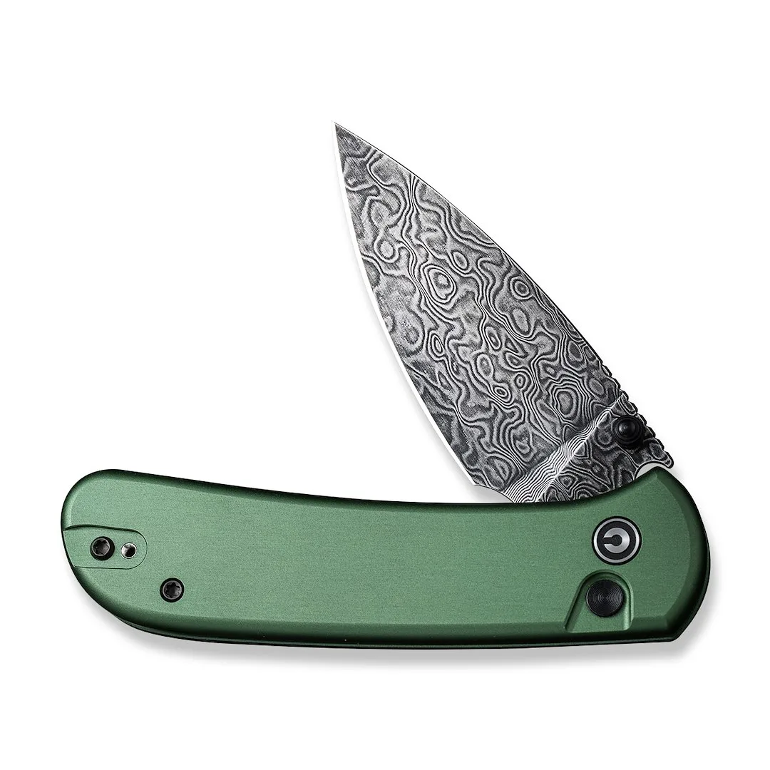 Nóż CIVIVI Qubit Damast Aluminum Green C22030E-DS1 — zdjęcie 3