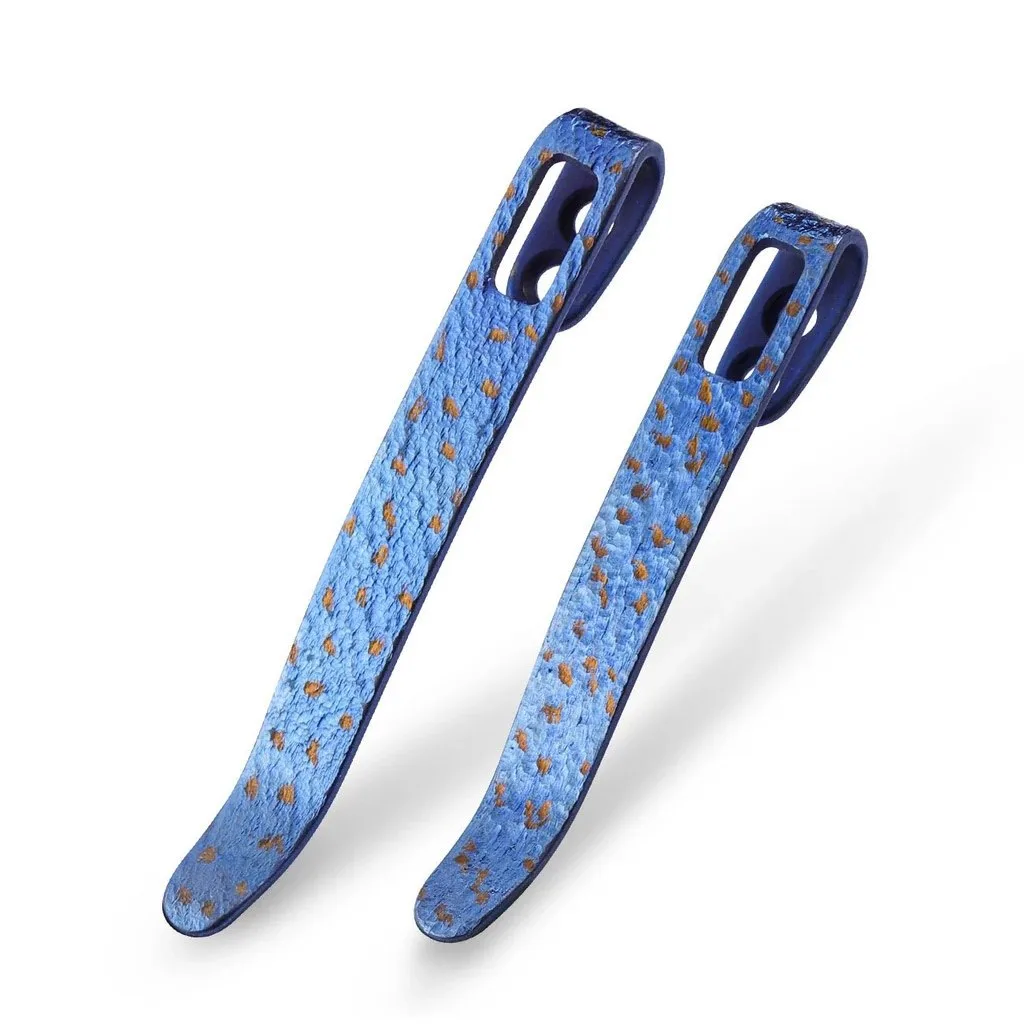 2 klipsy CIVIVI Flamed Titanium Blue/Golden 50/55 — zdjęcie 1