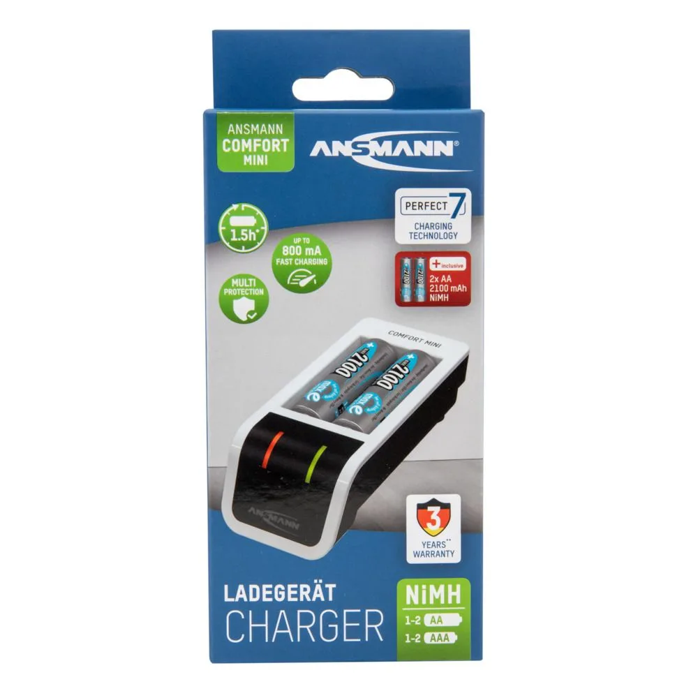 Ładowarka Ansmann Comfort Mini + 2x AA 2100mAh — zdjęcie 6