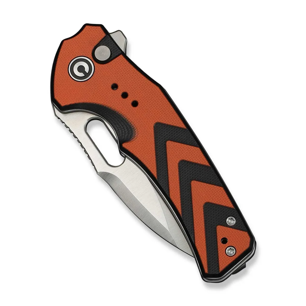 Nóż CIVIVI Vexron G10 Milled Orange & Black 14C28N — zdjęcie 4