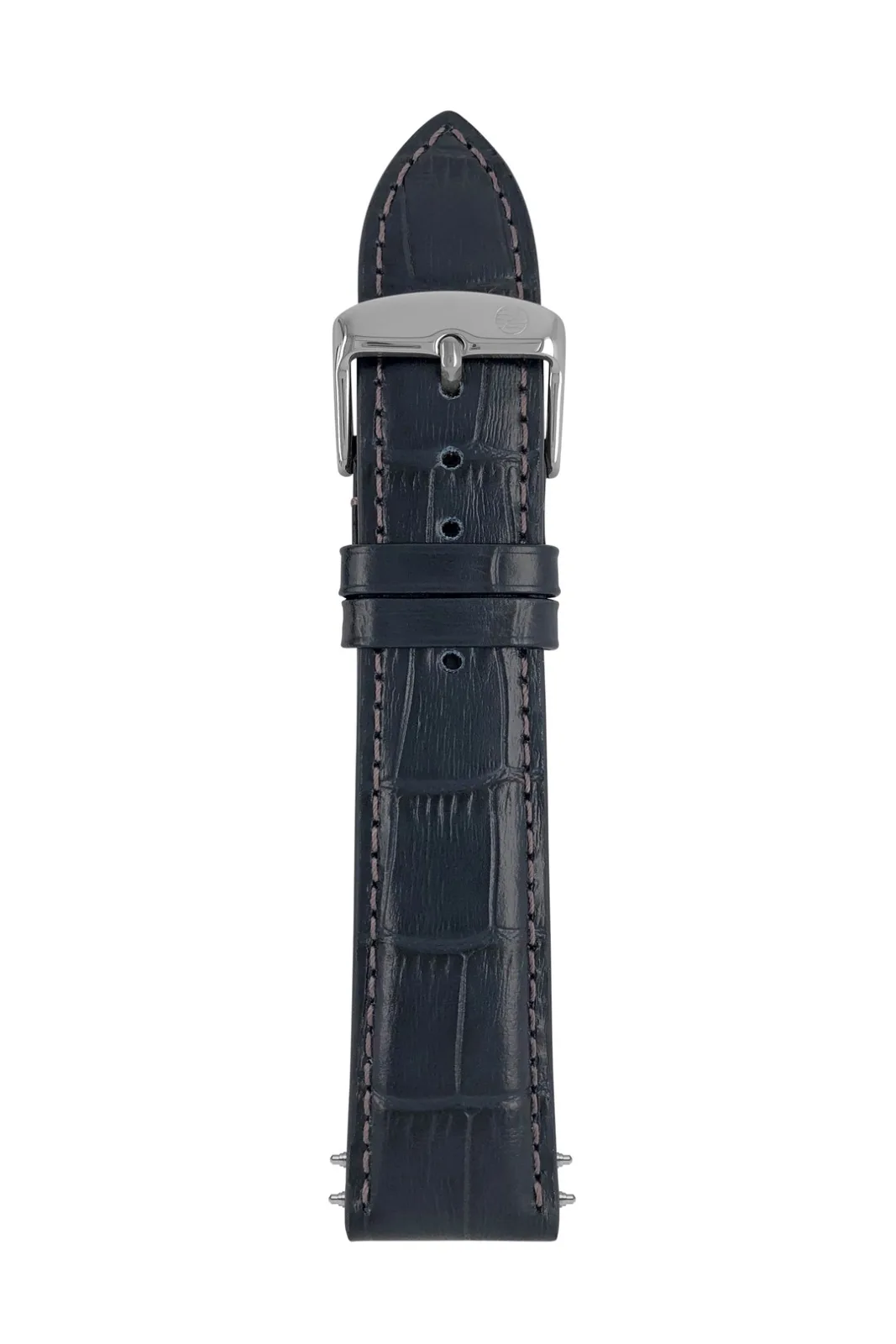 Pasek skórzany Zeppelin granatowy 22 mm — zdjęcie 1
