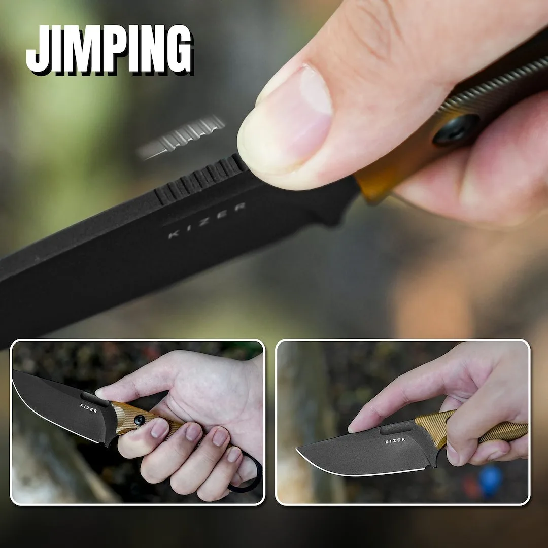 Nóż Kizer Fixed Cabox PEI Nitro-V — zdjęcie 13
