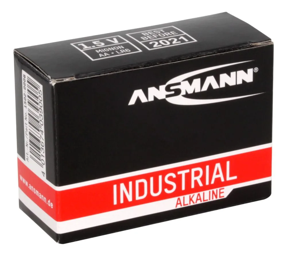 Baterie alkaliczne Ansmann Industrial AA/LR6 10x — zdjęcie 3