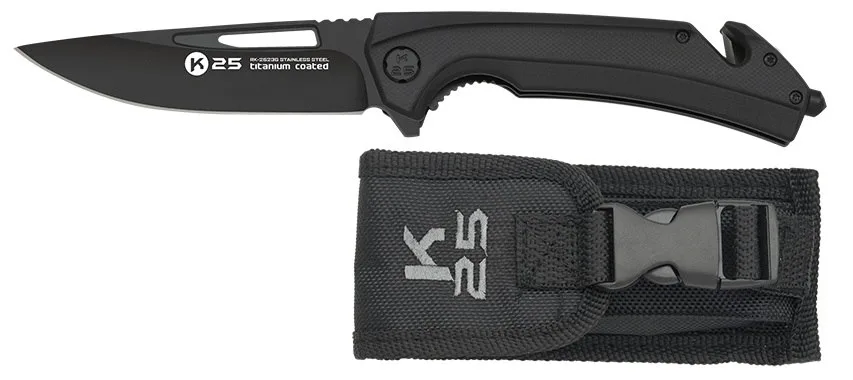 Nóż K25 25236 Tactical Black G10