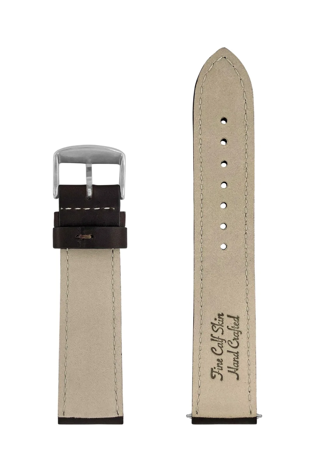 Pasek skórzany Zeppelin brązowy, 22 mm — zdjęcie 3