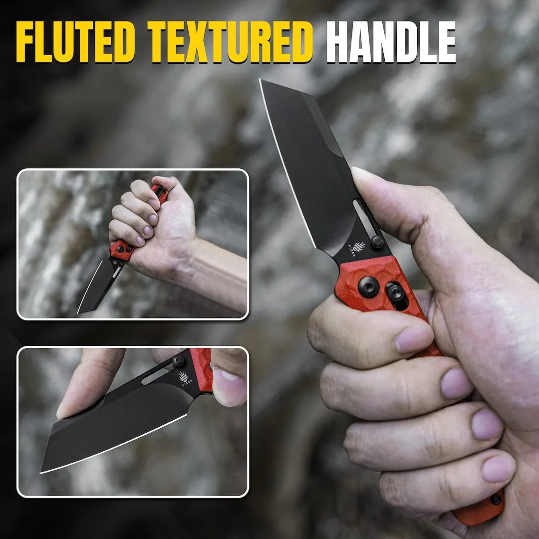 Nóż Kizer Task Red G10 Nitro-V — zdjęcie 15