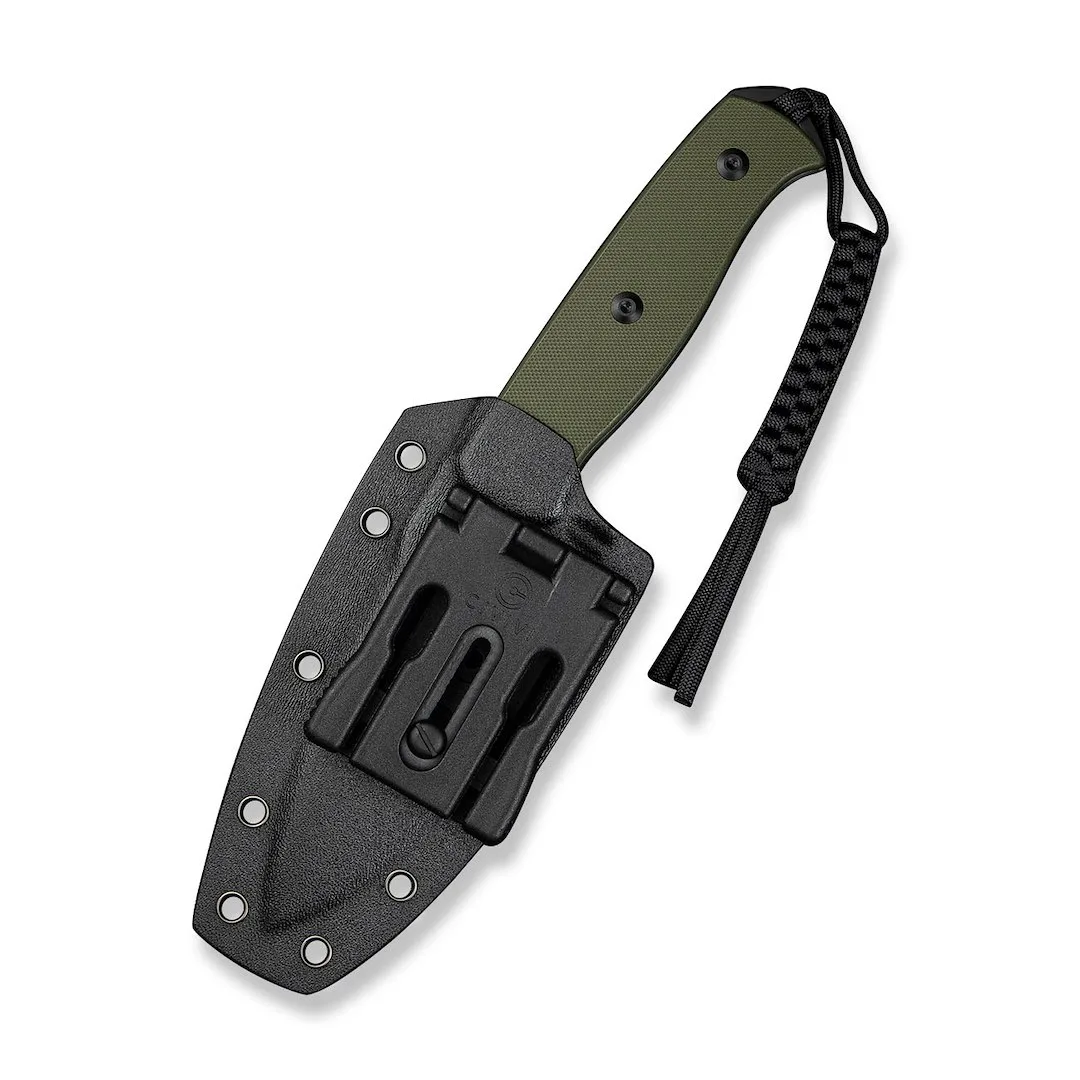 Nóż SENCUT Fixed Toxodon G10 OD Green Black Blade — zdjęcie 6