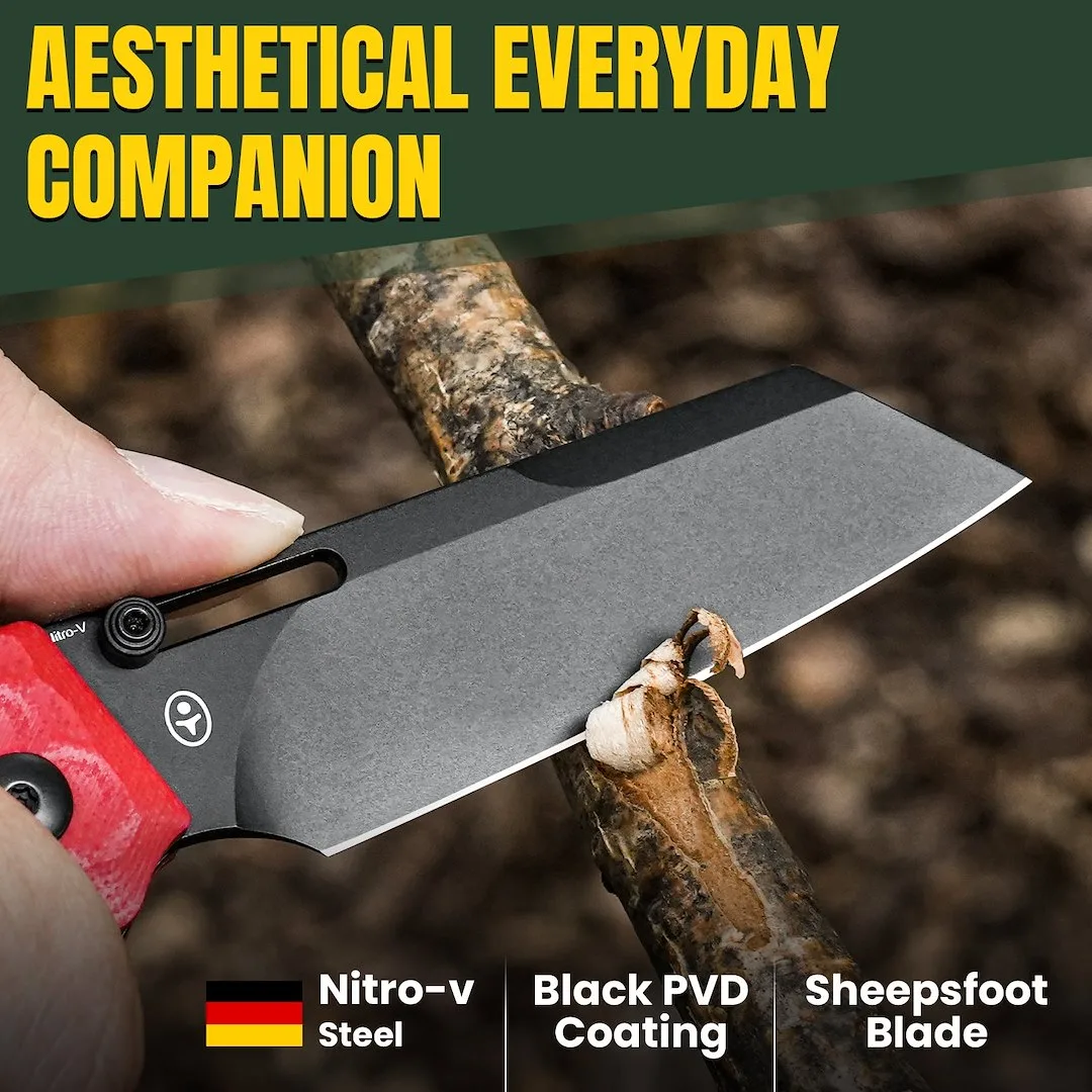 Nóż Kizer Task Red G10 Nitro-V — zdjęcie 9