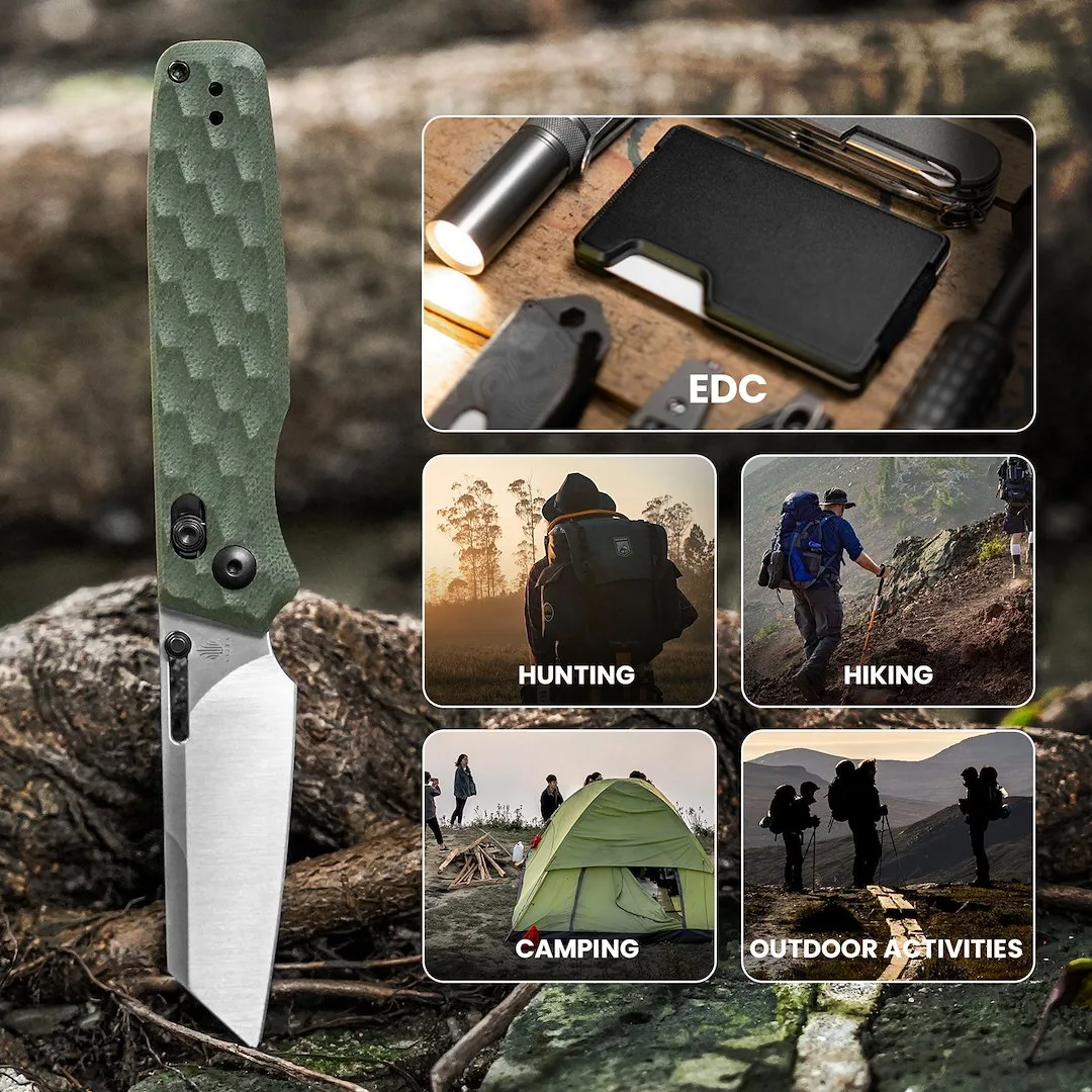 Nóż Kizer Task G10 OD Green 154CM — zdjęcie 15