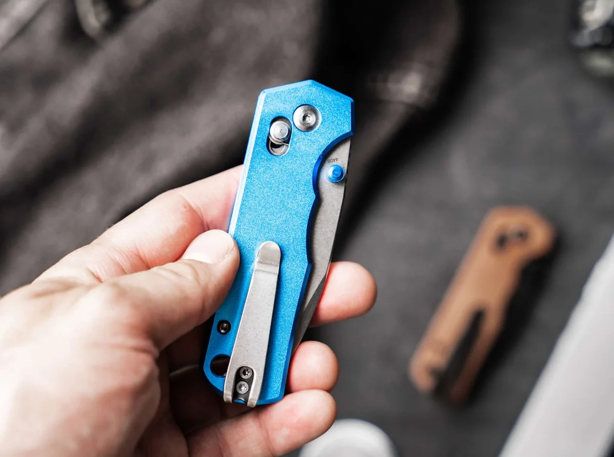 Nóż Böker Plus Rockstub Blue Elox 14C28N — zdjęcie 7