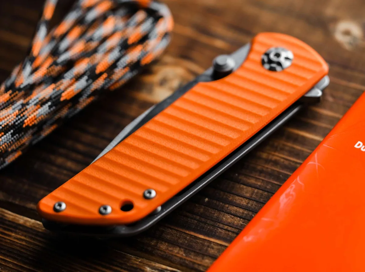 Nóż Böker Solingen Sherman EDC II G10 Orange MCut — zdjęcie 7