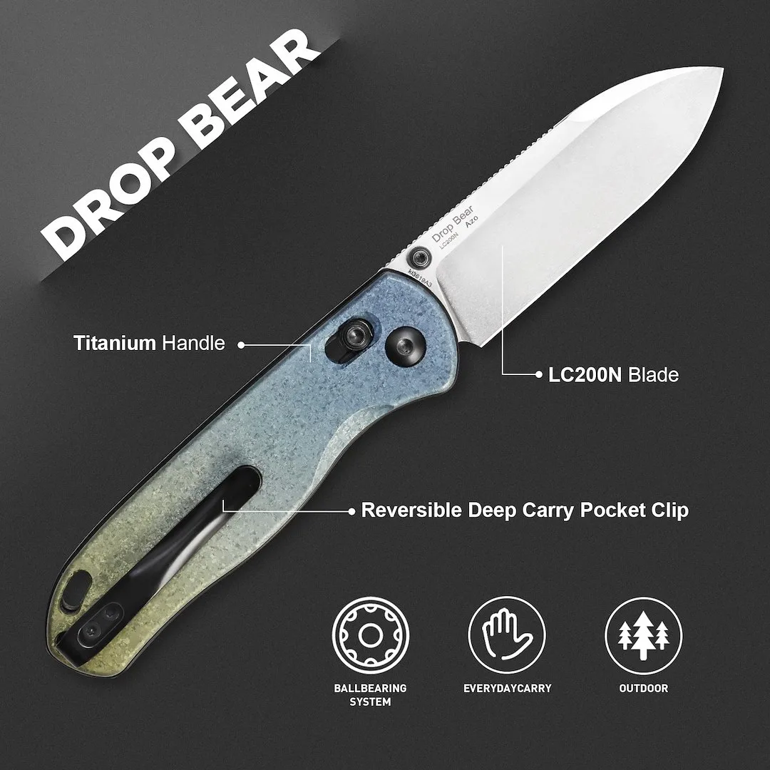 Nóż Kizer Drop Bear Titanium LC200N — zdjęcie 15