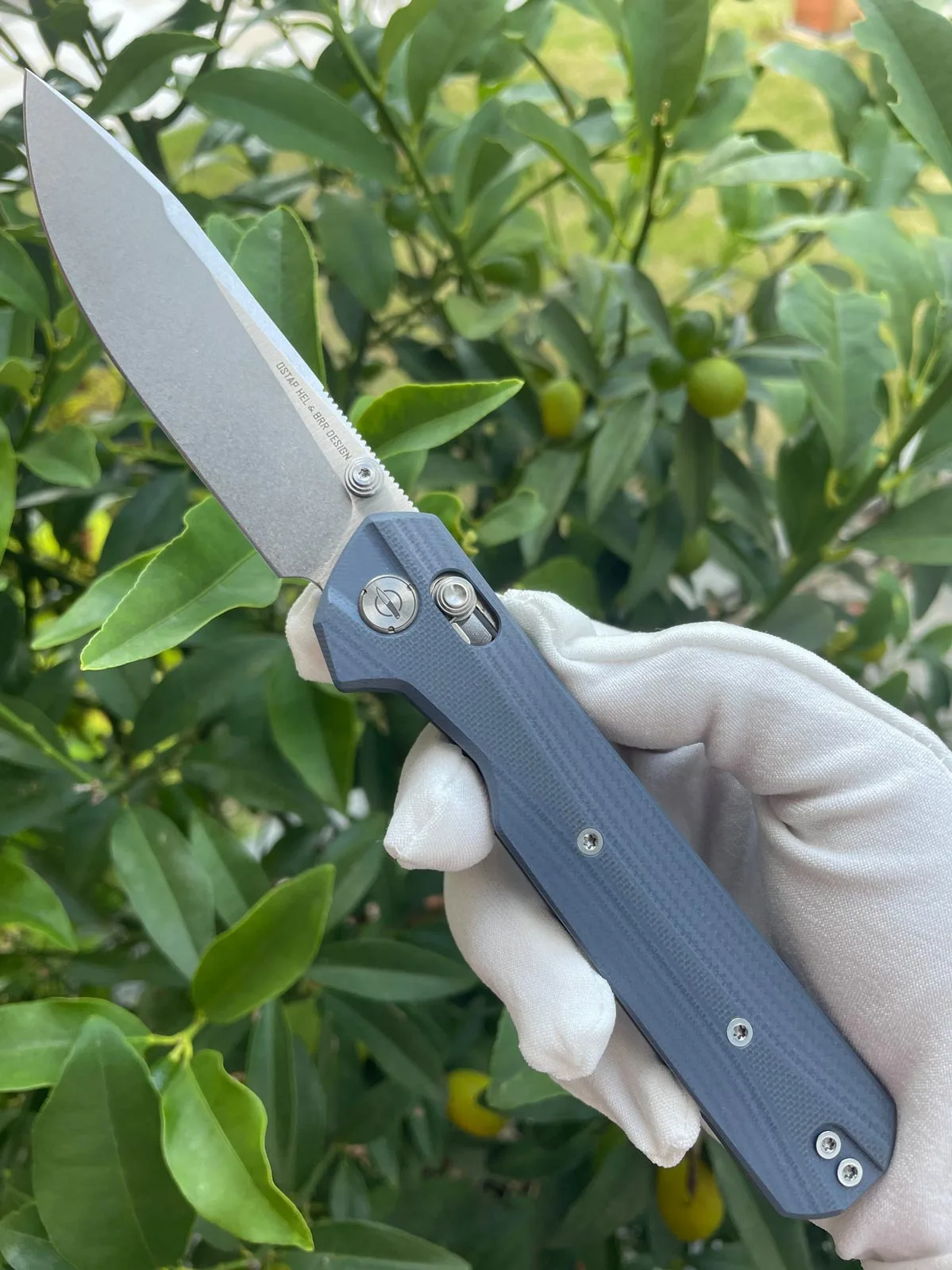 Nóż KNIVESPL The First Blue G10 14C28N — zdjęcie 1