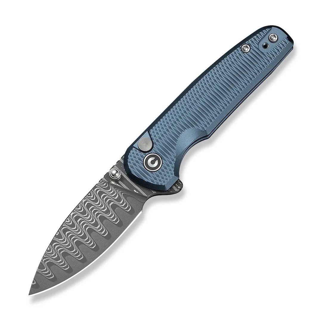 Nóż CIVIVI Mini Shakan Damascus Blue Aluminum — zdjęcie 1