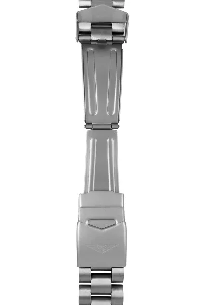 Bransoleta tytanowa Bauhaus, srebrna 22 mm — zdjęcie 2