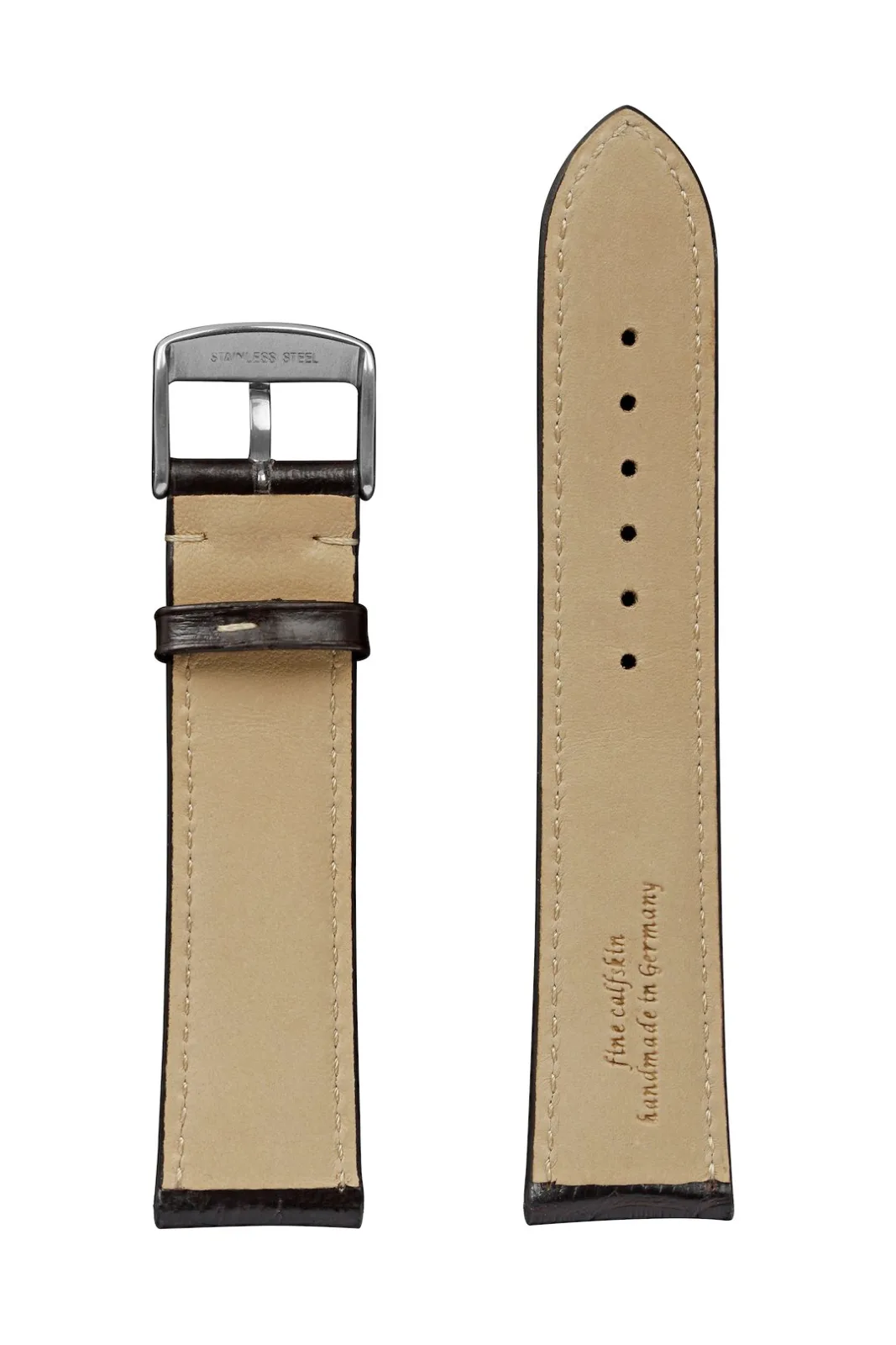 Pasek skórzany Zeppelin brązowy, 20 mm — zdjęcie 3