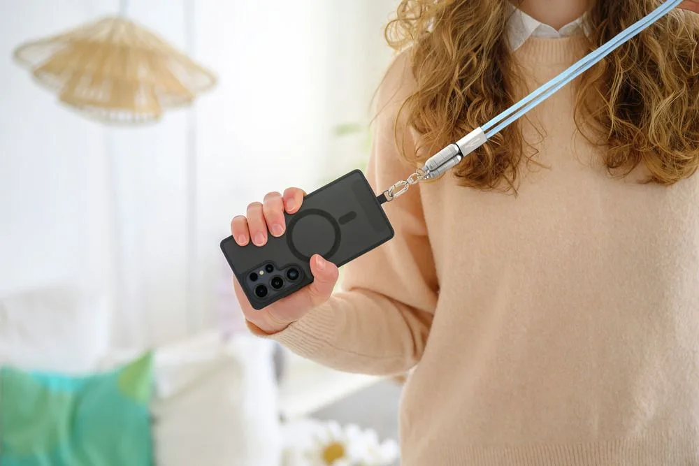 Kabel smyczkowy Ansmann USB-C/C,60W120cm,niebieski — zdjęcie 4
