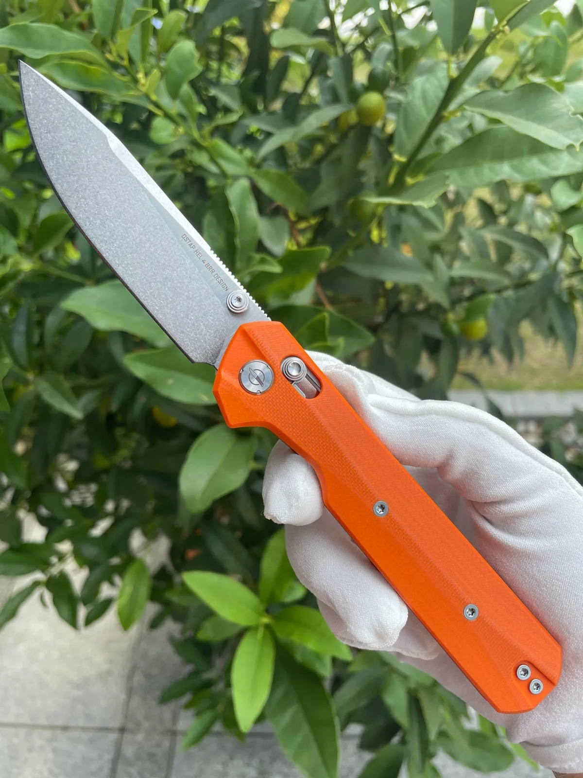 Nóż KNIVESPL The First Orange G10 14C28N — zdjęcie 1