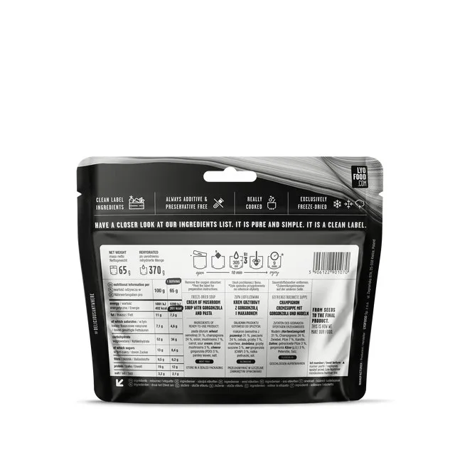 LYOFOOD Zupa grzybowa kremowa 370g — zdjęcie 2