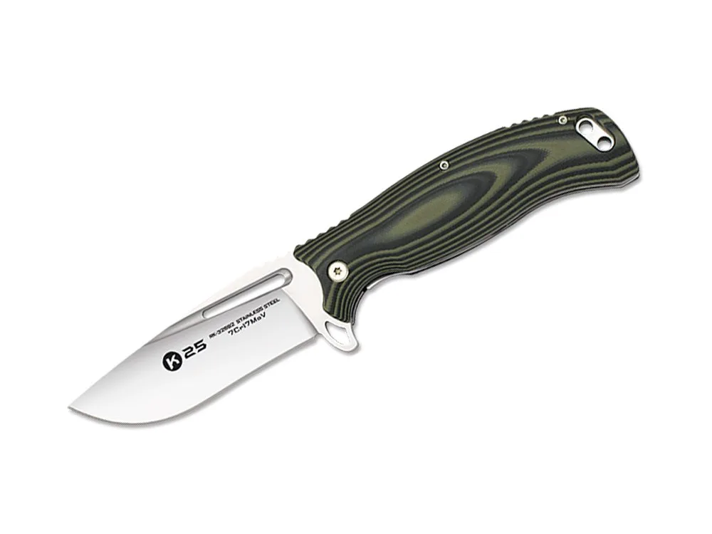 Nóż Taktyczny K25 18868 G10 Wengue Green — zdjęcie 1