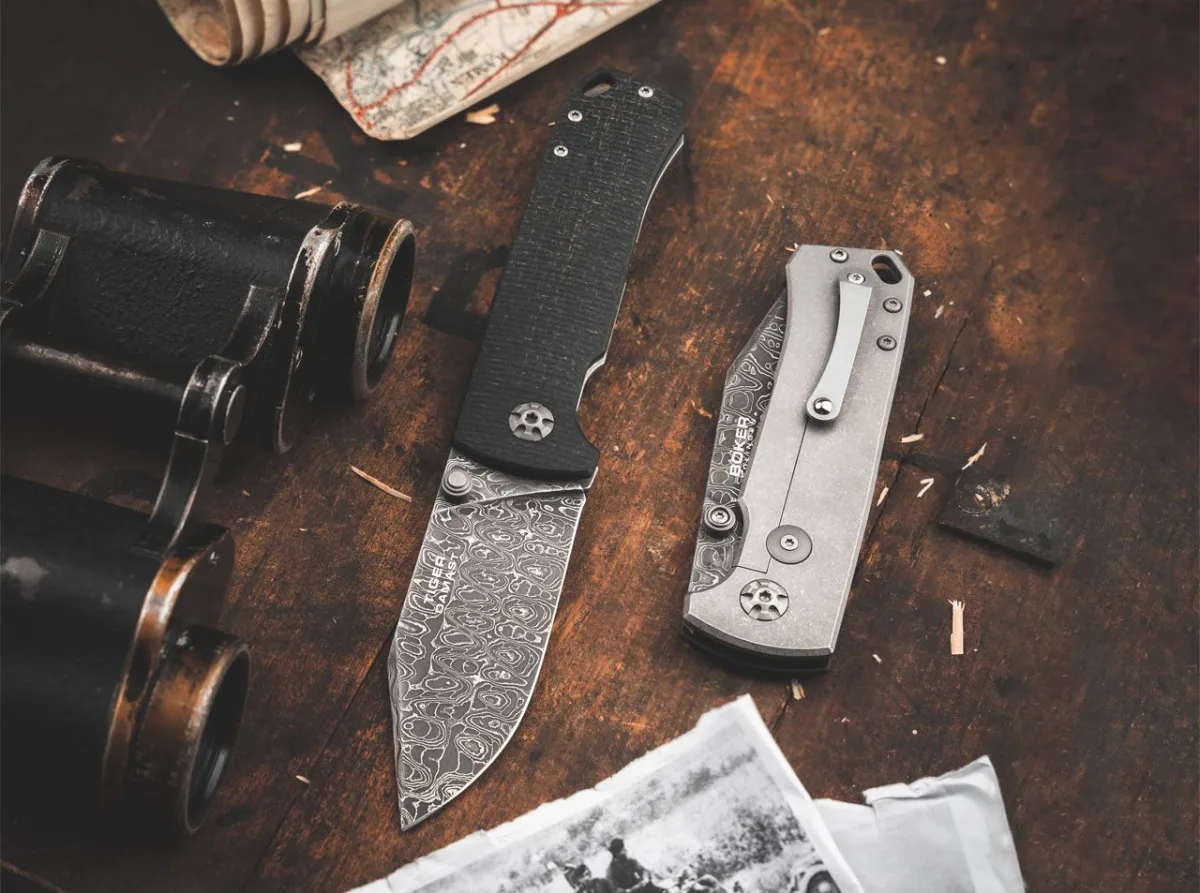 Nóż Böker Solingen Tiger-Damascus — zdjęcie 4