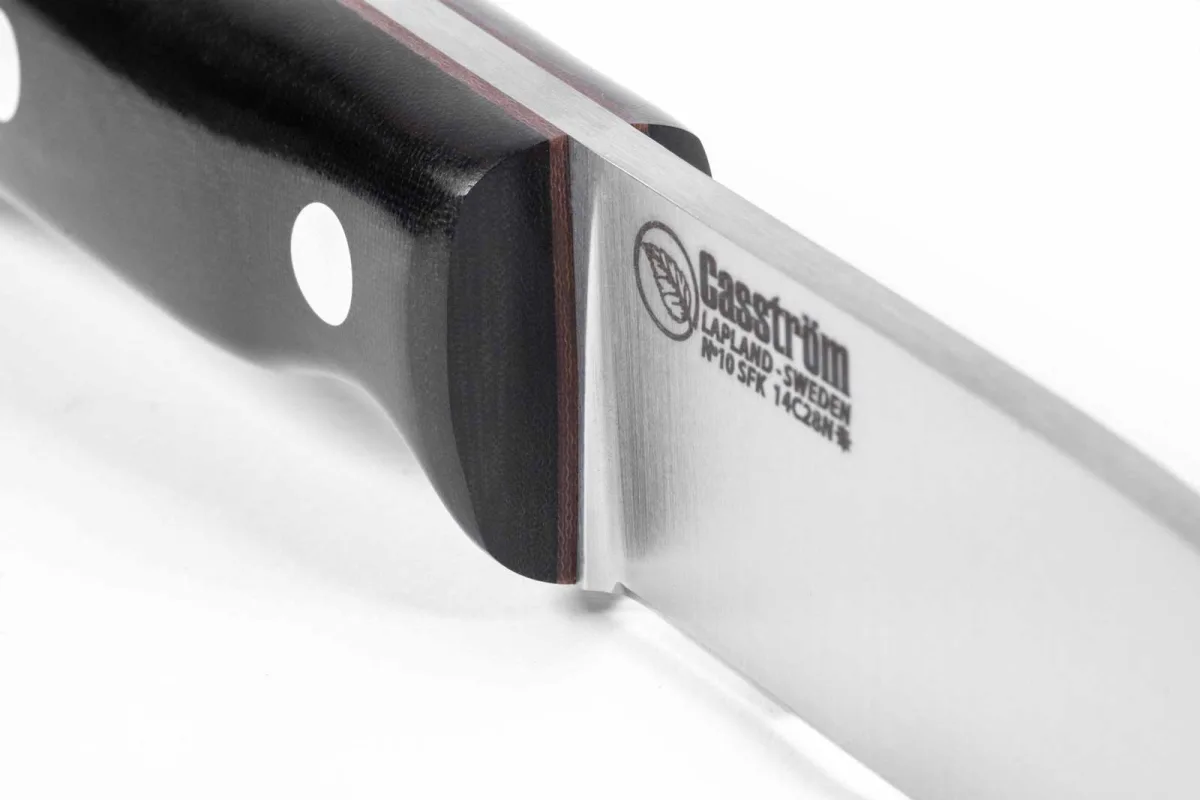 Nóż Casström No.10 SFK Black Micarta 14C28N — zdjęcie 5