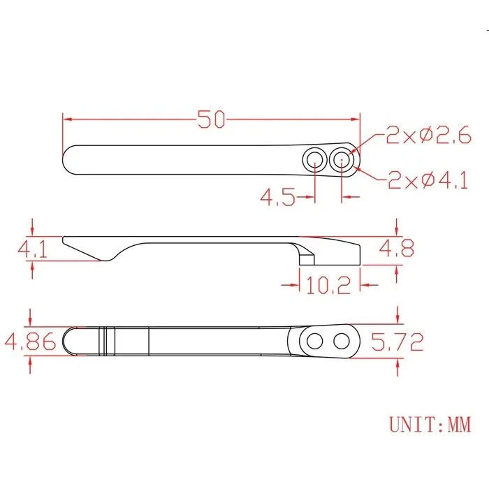 Klips CIVIVI Titanium Black z 2 parami śrubek — zdjęcie 4