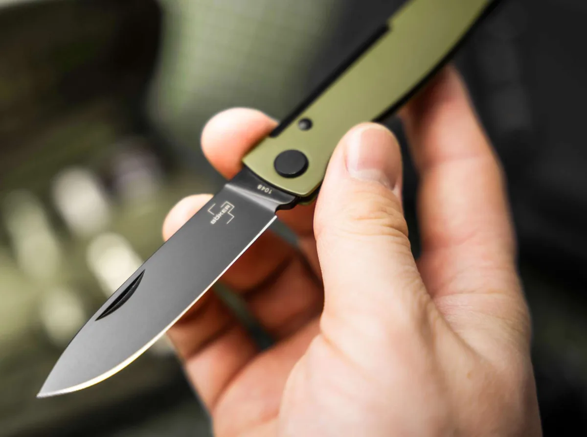 Nóż Böker Plus Atlas OD Green 12C27 — zdjęcie 4