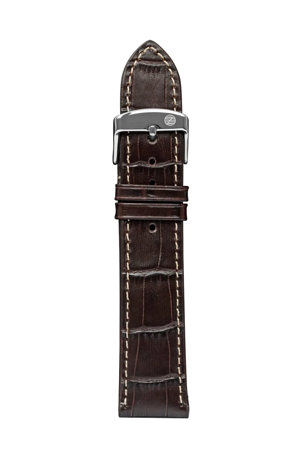 Pasek skórzany Zeppelin brązowy, 20 mm — zdjęcie 1