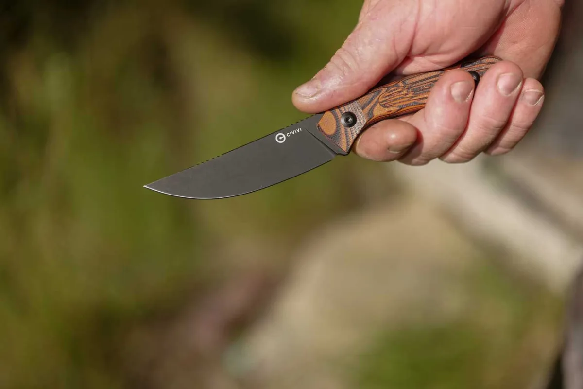Nóż Civivi Carveth Fixed AEB-L Orange & Black G10 — zdjęcie 10