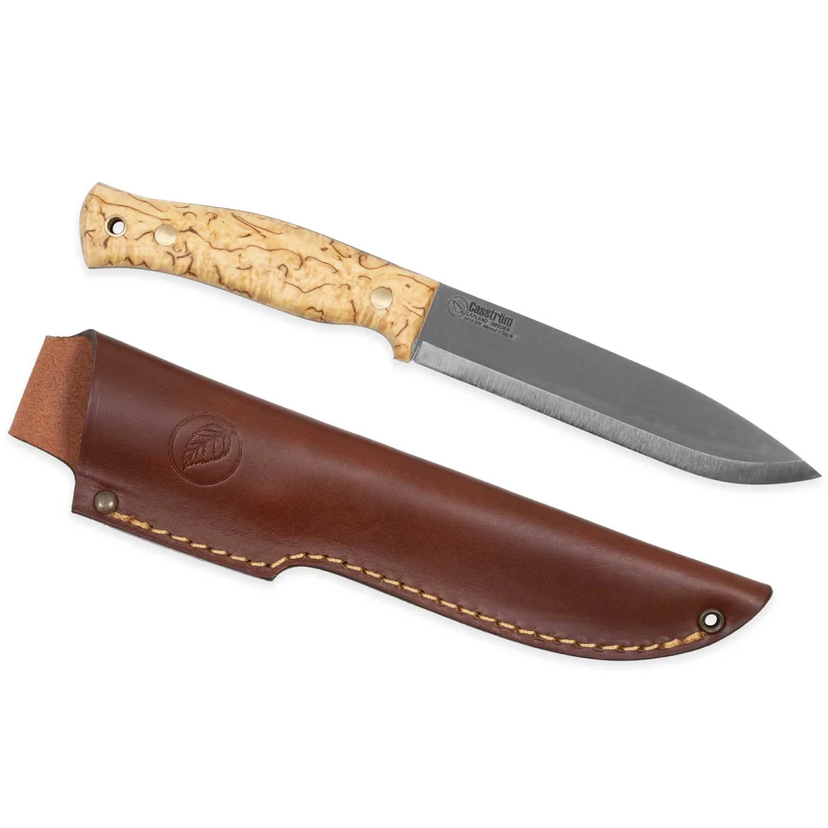 Nóż Casström No.14 SFK Curly Birch A8 Mod — zdjęcie 1