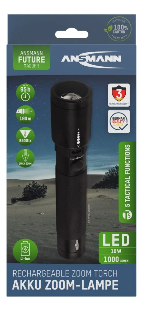 Latarka Ansmann LED Future T400FR,1000lm, aku — zdjęcie 5