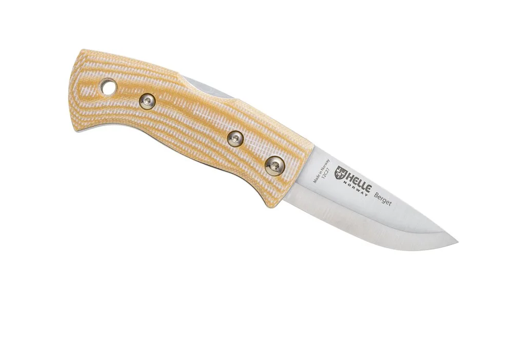 Nóż Helle Berget Beige Canvas Micarta 12C27 — zdjęcie 1