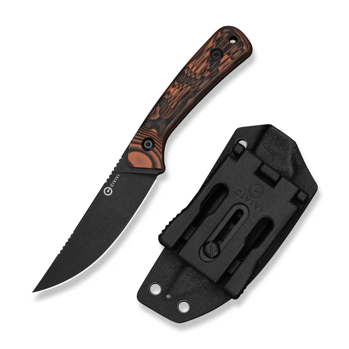 Nóż Civivi Carveth Fixed AEB-L Orange & Black G10 — zdjęcie 1