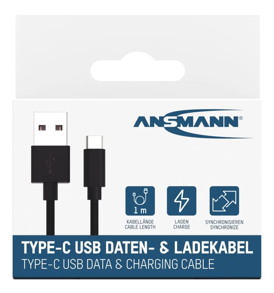Kabel Ansmann USB-C Data and Charging 100 cm — zdjęcie 5