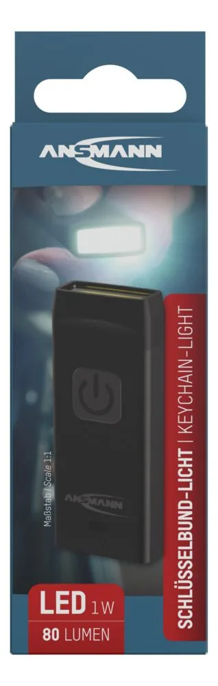 Brelokowa latarka Ansmann KL80R USB, 80 lm, aku — zdjęcie 7