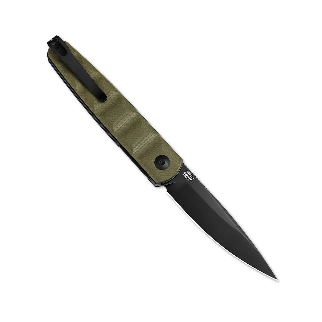 Nóż Kizer Bamboo G10 OD Green Nitro-V — zdjęcie 2