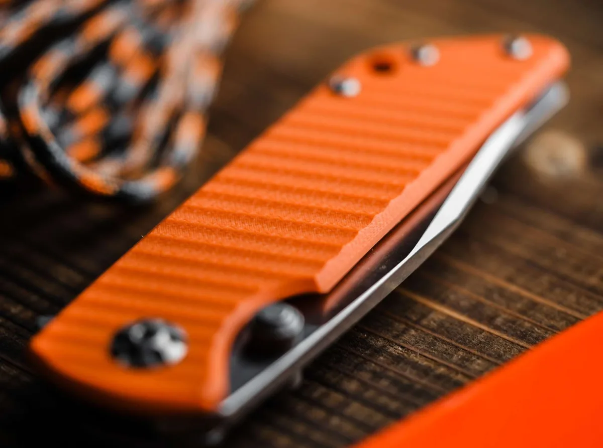 Nóż Böker Solingen Sherman EDC II G10 Orange MCut — zdjęcie 6
