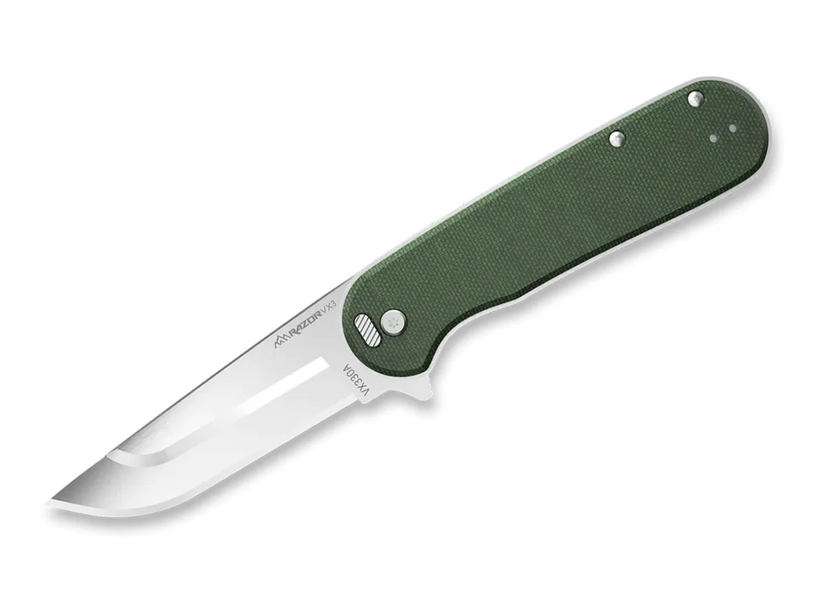 Nóż Outdoor Edge Razor VX3 3.0" Micarta Green — zdjęcie 1