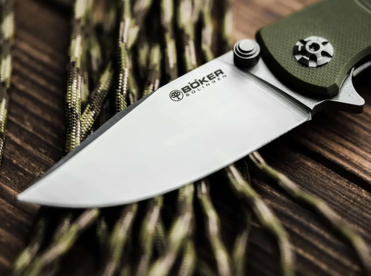 Nóż Böker Solingen Sherman EDC II G10 ODGreen MCut — zdjęcie 5