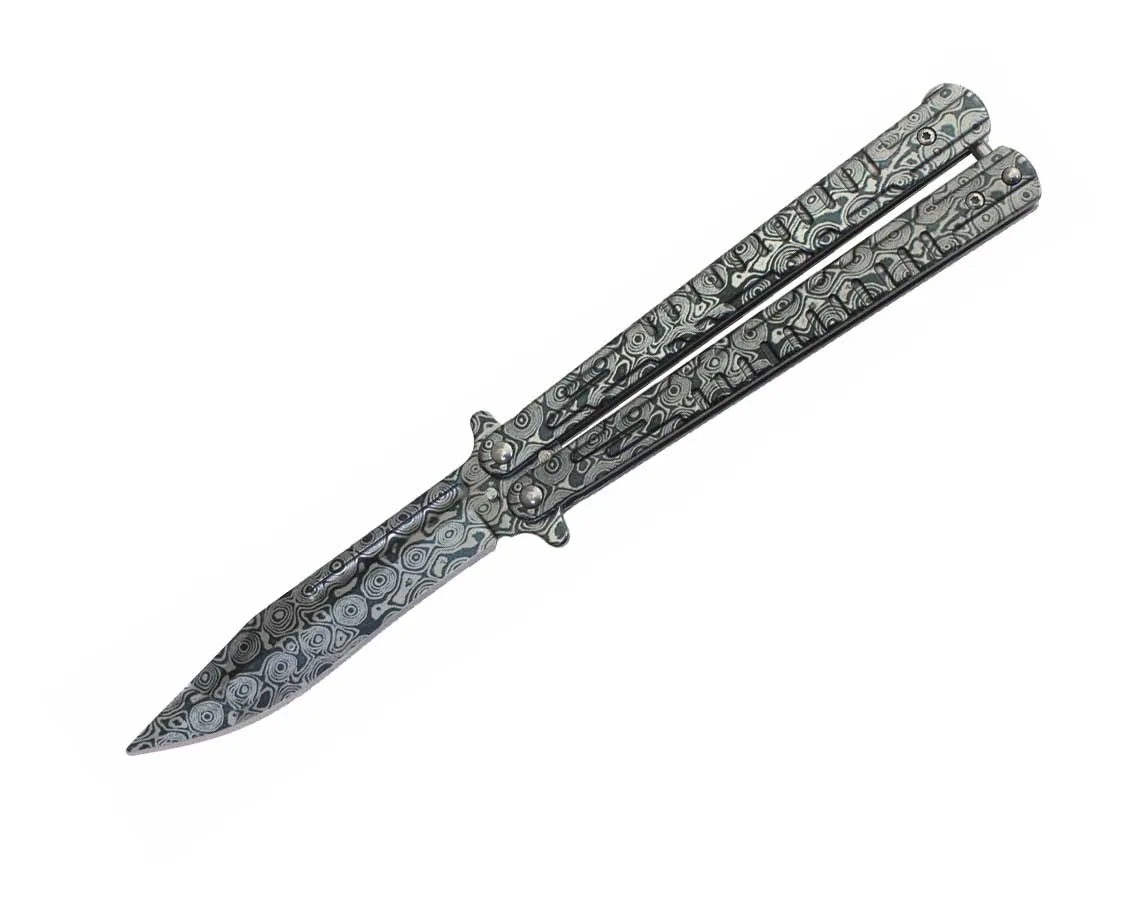 Nóż Albainox 02218 Damascus Balisong